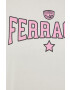 Chiara Ferragni tricou din bumbac Ferragni Print culoarea bej - Pled.ro