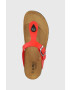 CMP papuci Eco Mymosa Wmn Flip Flop femei culoarea rosu cu toc plat - Pled.ro