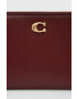 Coach portofel de piele femei culoarea bordo - Pled.ro