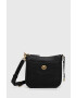 Coach poseta de piele Culoarea negru - Pled.ro