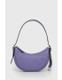 Coach poseta de piele culoarea violet - Pled.ro