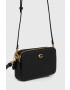 Coach poseta de piele culoarea negru - Pled.ro