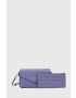 Coach poseta de piele culoarea violet - Pled.ro