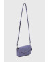 Coach poseta de piele culoarea violet - Pled.ro