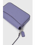 Coach poseta de piele culoarea violet - Pled.ro