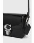 Coach poseta de piele culoarea negru - Pled.ro