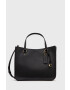 Coach poseta de piele culoarea negru - Pled.ro