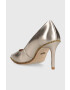 Coach stilettos de piele Cd439 Waverly Metallic Pump culoarea auriu - Pled.ro