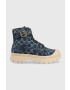 Coach Teniși Trooper Denim Boot Trooper femei culoarea albastru marin CA510 - Pled.ro