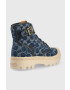 Coach Teniși Trooper Denim Boot Trooper femei culoarea albastru marin CA510 - Pled.ro