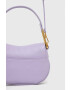 Coccinelle poseta de piele culoarea violet - Pled.ro