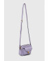 Coccinelle poseta de piele culoarea violet - Pled.ro