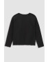 Coccodrillo longsleeve copii culoarea negru - Pled.ro