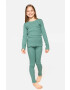 Coccodrillo longsleeve copii culoarea verde - Pled.ro