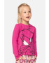 Coccodrillo longsleeve copii x Disney culoarea roz - Pled.ro