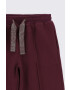 Coccodrillo pantaloni de trening din bumbac pentru copii culoarea bordo neted - Pled.ro