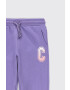 Coccodrillo pantaloni de trening pentru copii culoarea violet cu imprimeu - Pled.ro