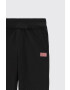 Coccodrillo pantaloni de trening pentru copii culoarea negru neted - Pled.ro