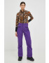 Colourwear pantaloni Cork culoarea violet - Pled.ro