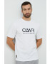 Colourwear tricou din bumbac culoarea alb cu imprimeu - Pled.ro