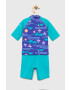 Columbia costum de baie copii Sandy Shores Sunguard Suit culoarea violet - Pled.ro