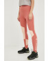 Columbia leggins sport Lodge Colorblock femei culoarea portocaliu cu imprimeu - Pled.ro