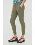 Columbia pantaloni de exterior Firwood Camp II femei culoarea verde drept medium waist - Pled.ro