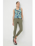 Columbia pantaloni de exterior Firwood Camp II femei culoarea verde drept medium waist - Pled.ro