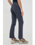 Columbia pantaloni de exterior Saturday Trail femei culoarea albastru marin drept high waist - Pled.ro