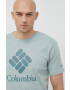 Columbia tricou sport Pacific Crossing II culoarea turcoaz cu imprimeu - Pled.ro