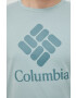 Columbia tricou sport Pacific Crossing II culoarea turcoaz cu imprimeu - Pled.ro