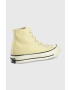 Converse teniși Chuck 70 Hi femei culoarea galben A00458C.LG.YEL-LGHT.YELL - Pled.ro