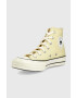 Converse teniși Chuck 70 Hi femei culoarea galben A00458C.LG.YEL-LGHT.YELL - Pled.ro