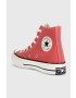 Converse teniși Chuck 70 HI culoarea rosu A05114C A05114C-BRICK - Pled.ro