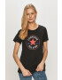 Converse Tricou culoarea negru - Pled.ro