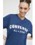 Converse tricou din bumbac culoarea albastru marin cu imprimeu - Pled.ro