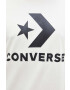 Converse tricou din bumbac culoarea bej cu imprimeu - Pled.ro