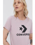 Converse Tricou din bumbac culoarea roz - Pled.ro