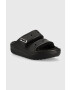 Crocs papuci Classic Cozzzy Sandal culoarea negru 207446.060-BLK.BLK - Pled.ro