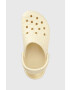 Crocs papuci Classic Croskin Clog femei culoarea bej 206873 - Pled.ro