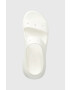 Crocs papuci CLASSIC CRUSH SANDAL femei culoarea alb cu platforma 207670 207670.100-100 - Pled.ro