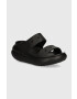 Crocs papuci Classic Crush Sandal femei culoarea negru cu platforma 207670 207670.001-001 - Pled.ro