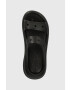 Crocs papuci Classic Crush Sandal femei culoarea negru cu platforma 207670 207670.001-001 - Pled.ro