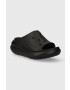 Crocs papuci Classic Crush Slide femei culoarea negru cu platforma 208731 - Pled.ro