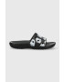 Crocs papuci Classic Dice Print Slide femei culoarea negru 208769 - Pled.ro