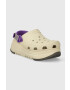 Crocs papuci Classic Hiker Xscape femei culoarea bej cu platforma 208365 - Pled.ro