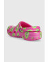 Crocs papuci Classic Hyper Real Clog femei culoarea roz 208343 208343.312-312 - Pled.ro