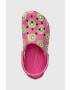 Crocs papuci Classic Hyper Real Clog femei culoarea roz 208343 208343.312-312 - Pled.ro