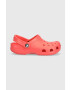 Crocs papuci CLASSIC KIDS CLOG culoarea rosu - Pled.ro