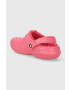 Crocs papuci Classic Lined Clog femei culoarea roz 203591 - Pled.ro